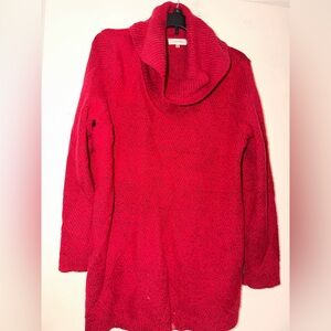 Calvin Klein Bold Red Turtleneck Sweater